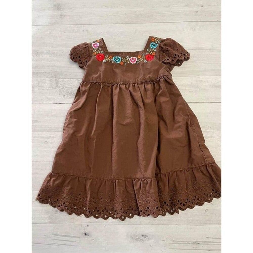 Girls‎ Tea Collection Brown Dress 24 Months